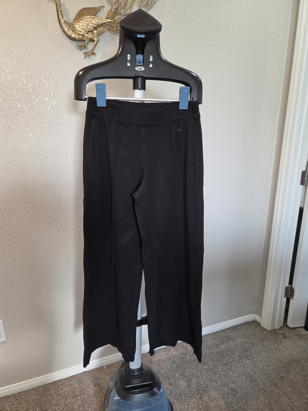 Calvin Klein Black Wide-Leg Women's Pants